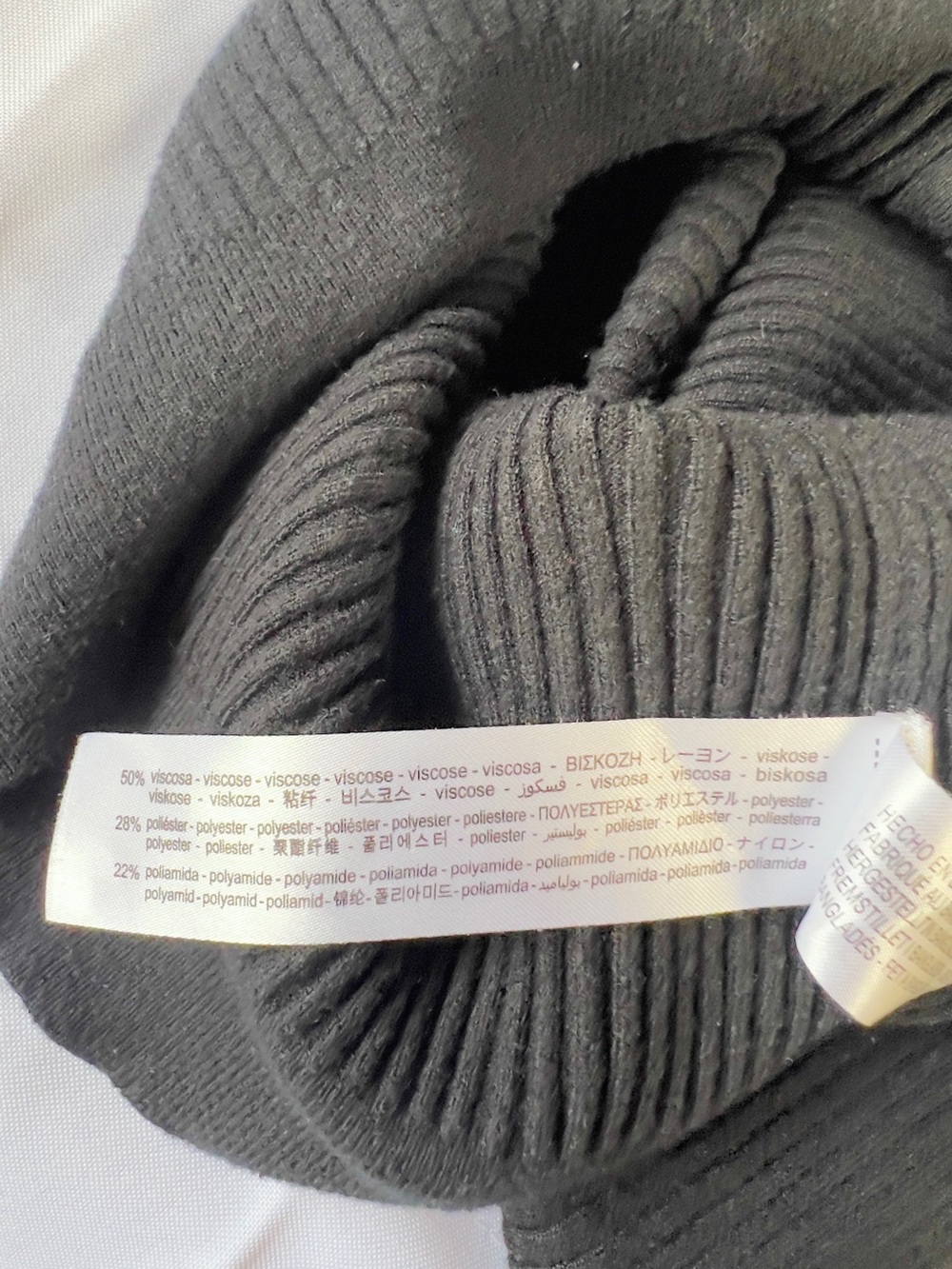 Zara Black Ribbed Button Cardigan - Picture 5 of 5